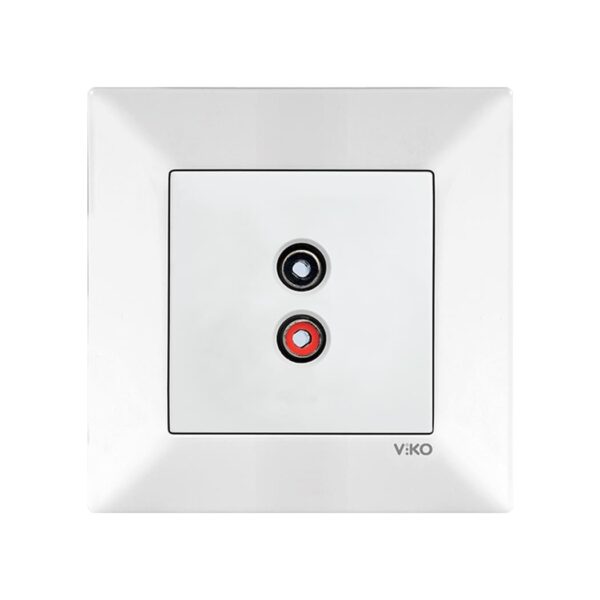 Аудиорозетка Viko Meridian Белый 90970037-WH