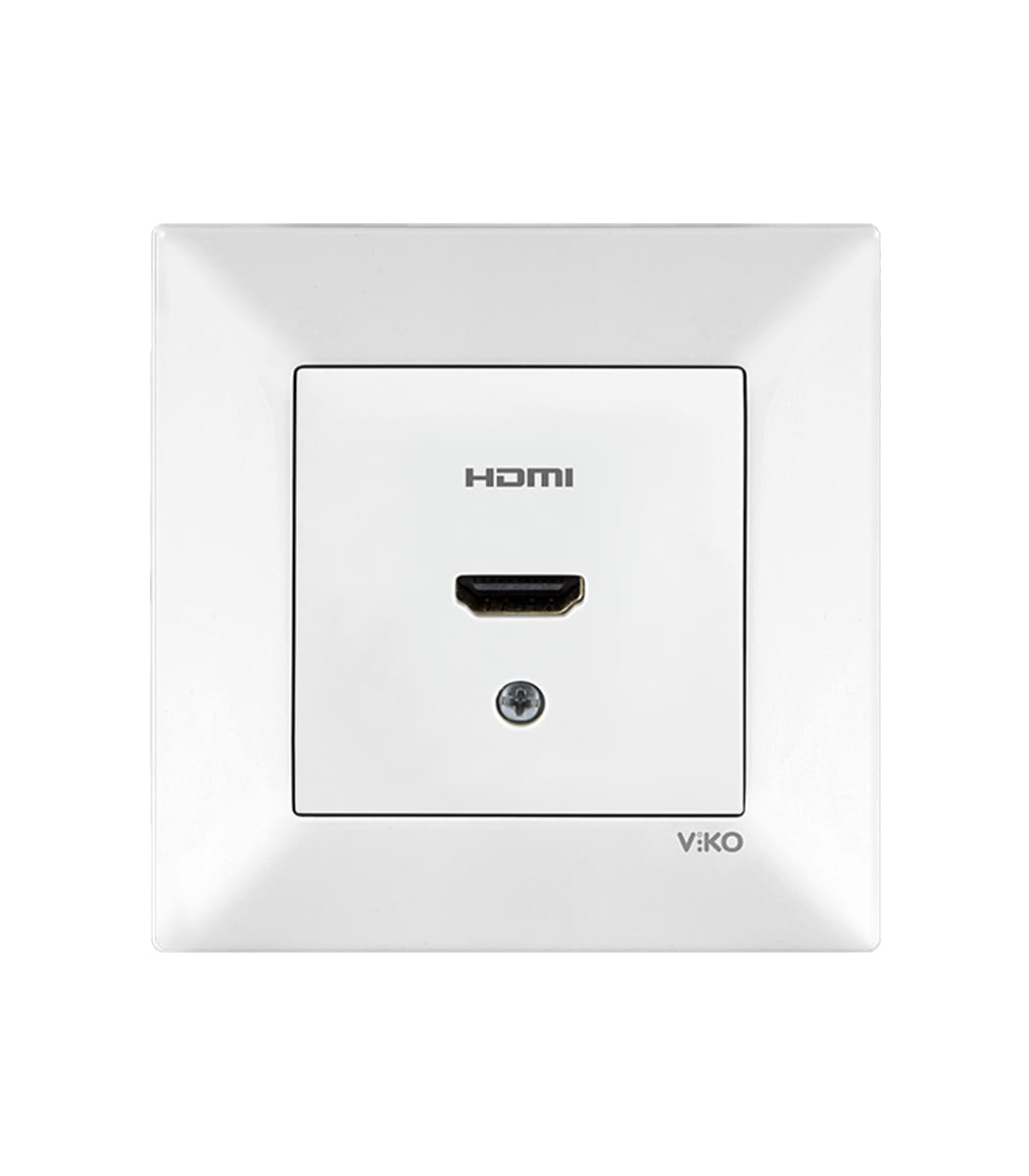 hdmi-razem-viko-meridian-belyy-90970401-wh-1 HDMI-разъём Viko Meridian Белый 90970401-WH - Зображення 1