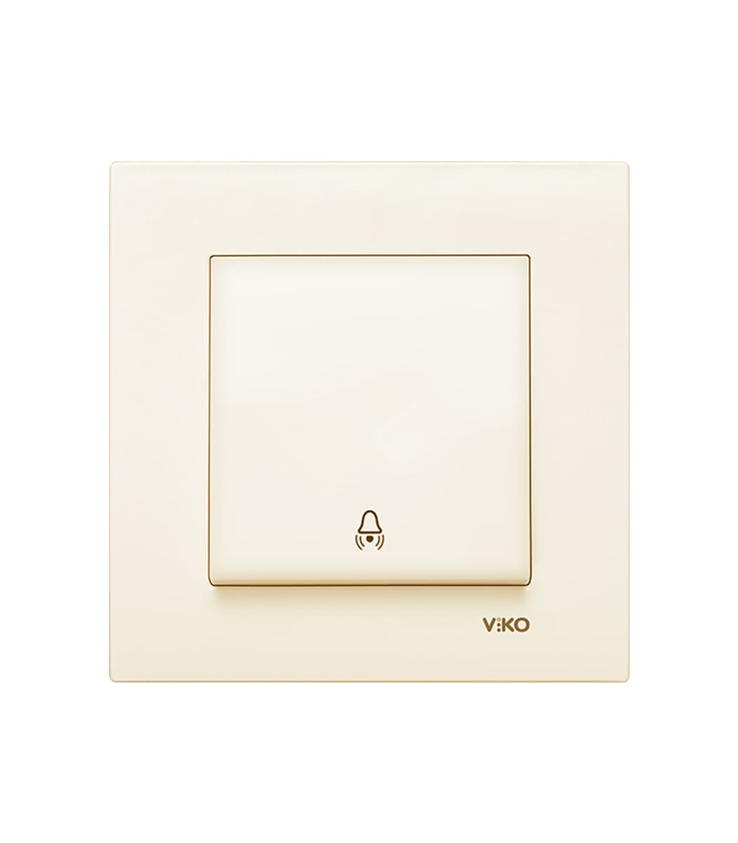 knopka-zvonka-viko-karre-krem-9096010561 Кнопка звонка Viko Karre Крем 90960106 — изображение 1
