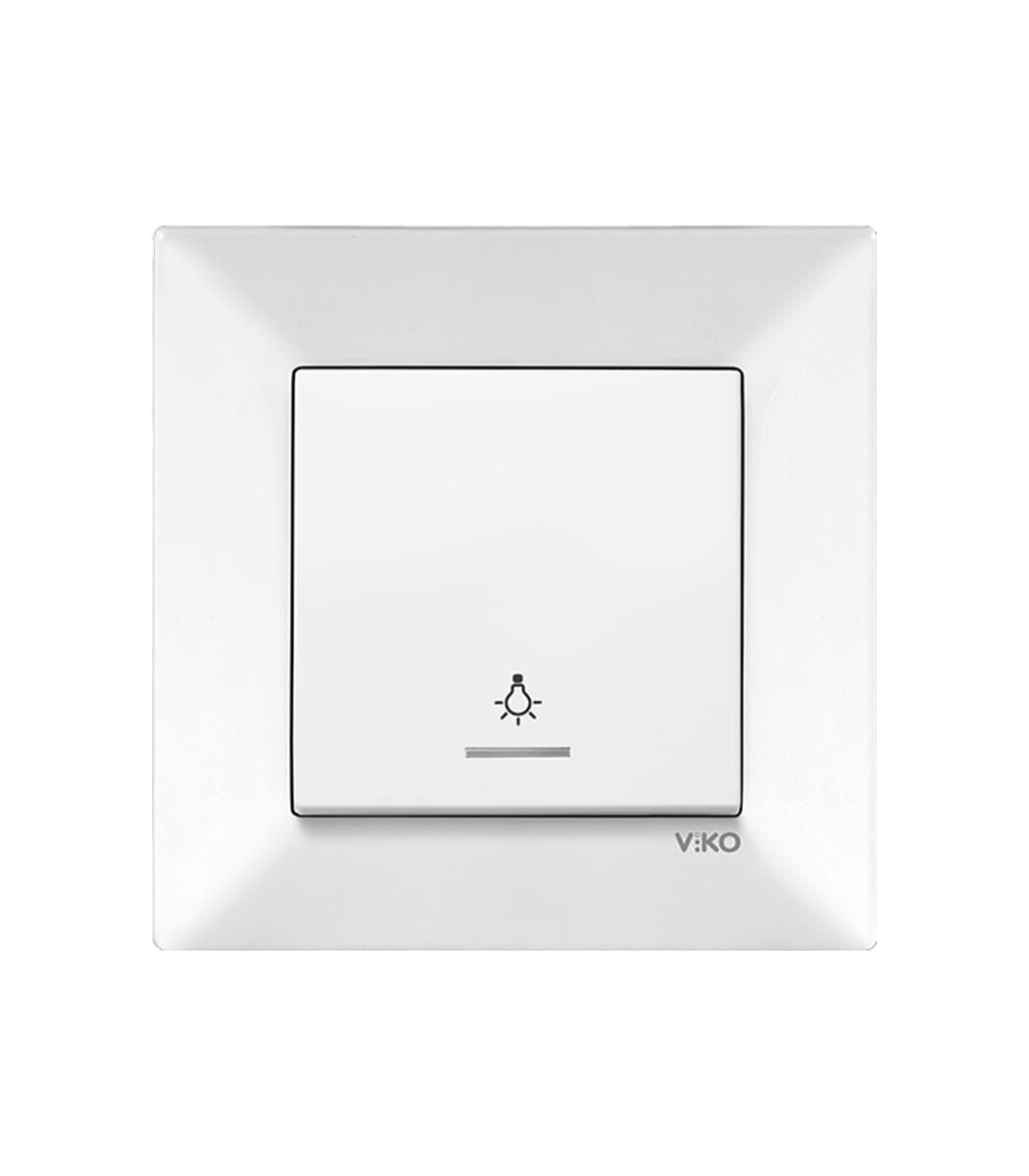 knopochnyy-vyklyuchatel-s-podsv-viko-meridian-belyy-90970014-wh-1 Кнопочный Выключатель с подсв Viko Meridian Белый 90970014-WH — изображение 1
