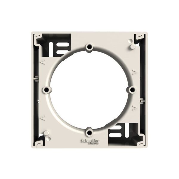 Коробка для наружного монтажа 1-постовая Кремовая, Asfora EPH6100123