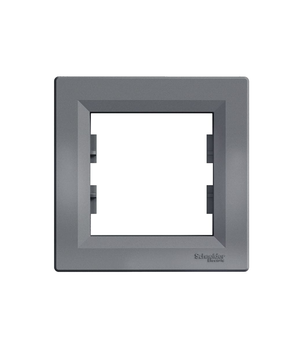ramka-1-naya-schneider-electric-asfora-stal-eph5800162-1 Рамка 1-ная Schneider Electric Asfora Сталь EPH5800162 - Зображення 1