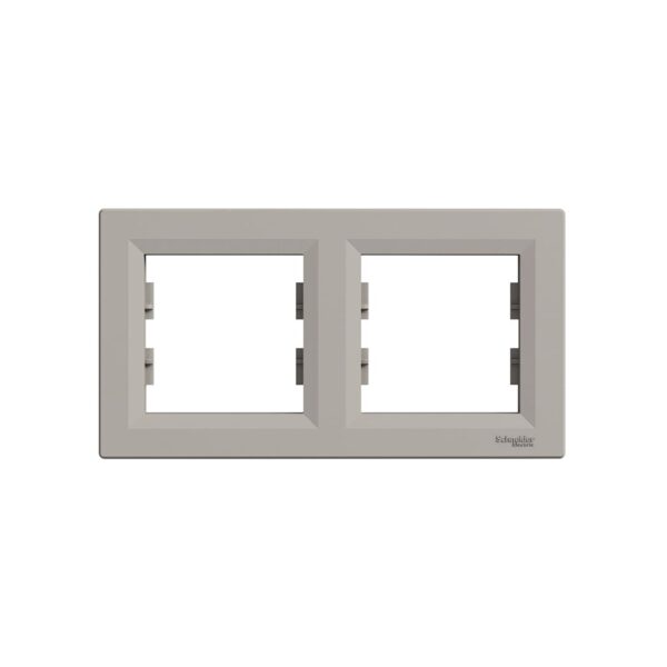 Рамка 2-ная Schneider Electric Asfora горизонтальная Бронза EPH5800269