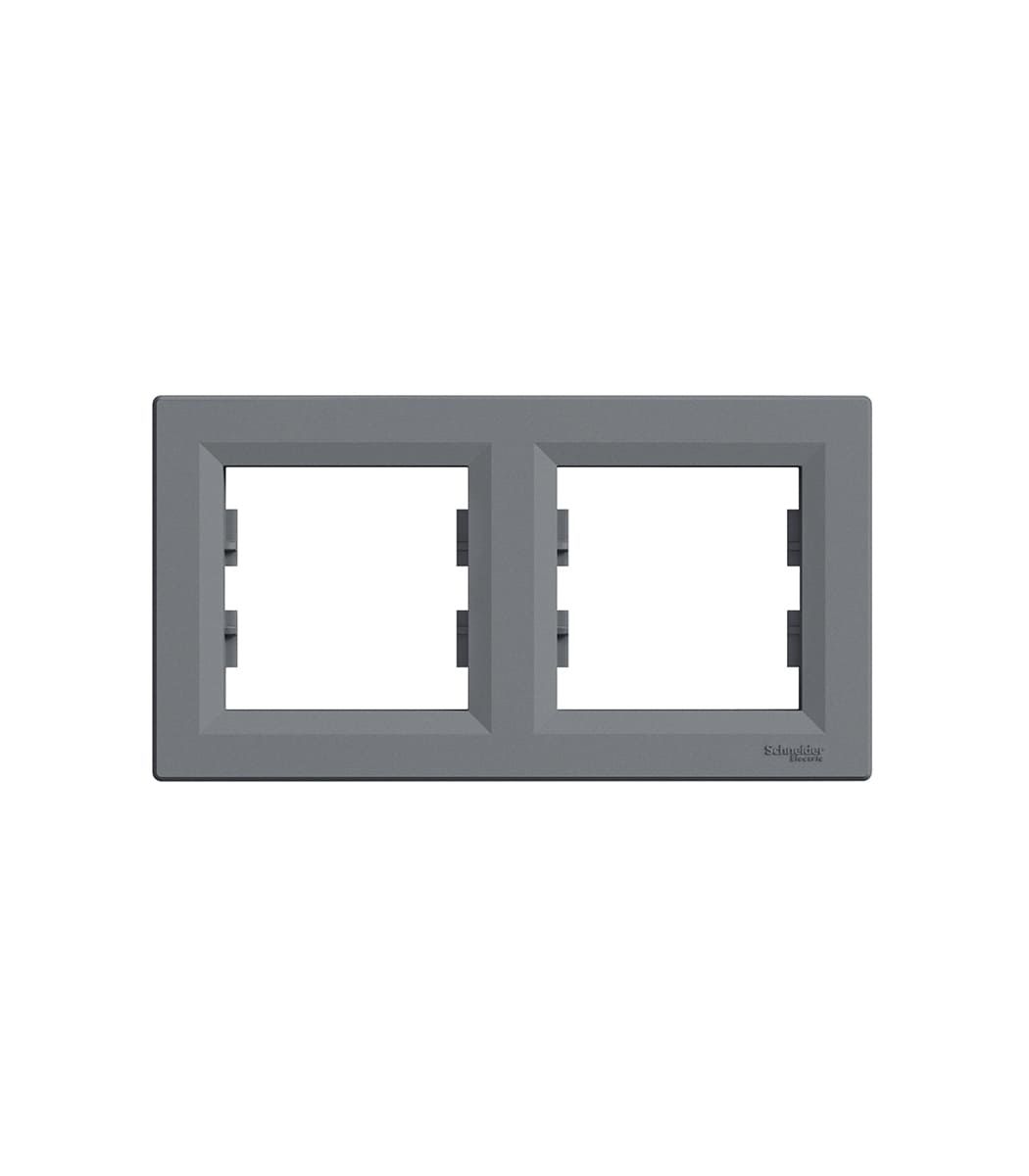 ramka-2-naya-schneider-electric-asfora-gorizontalnaya-stal-eph5800262-1 Рамка 2-ная Schneider Electric Asfora горизонтальная Сталь EPH5800262 — изображение 1