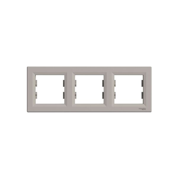 Рамка 3-ная Schneider Electric Asfora горизонтальная Бронза EPH5800369