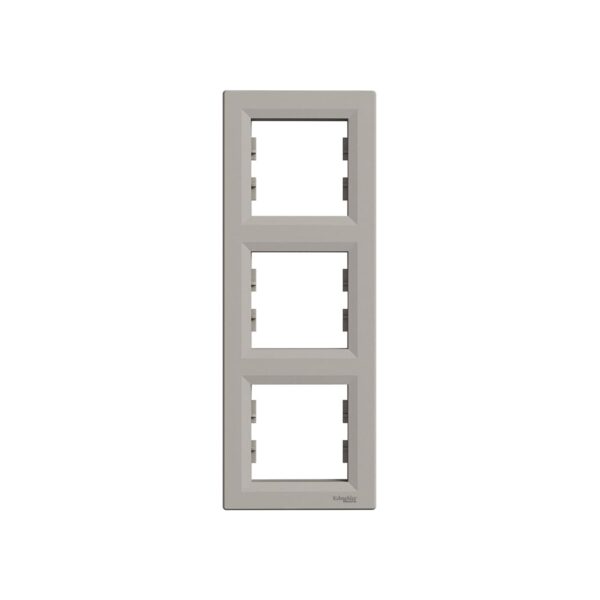 Рамка 3-ная Schneider Electric Asfora вертикальная Бронза EPH5810369