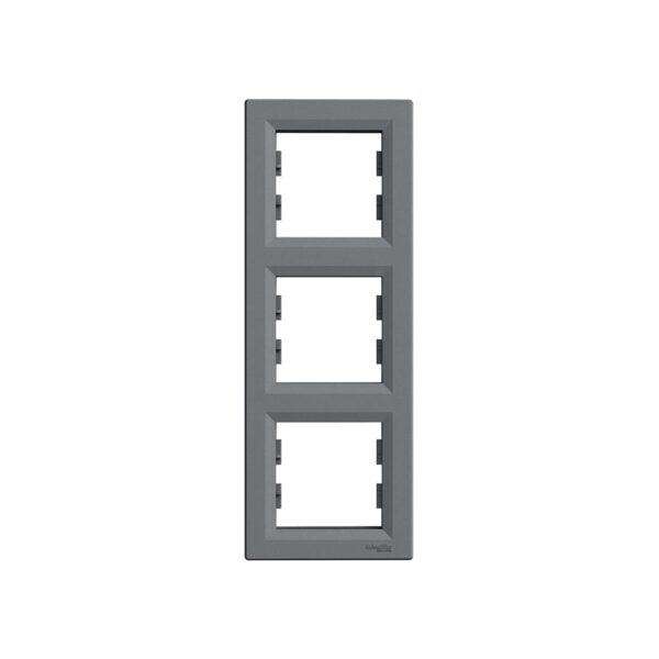 Рамка 3-ная Schneider Electric Asfora вертикальная Сталь EPH5810362