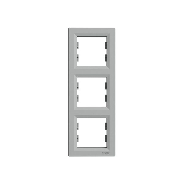 Рамка 3я Schneider Electric Asfora вертикальная Алюминий EPH5810361