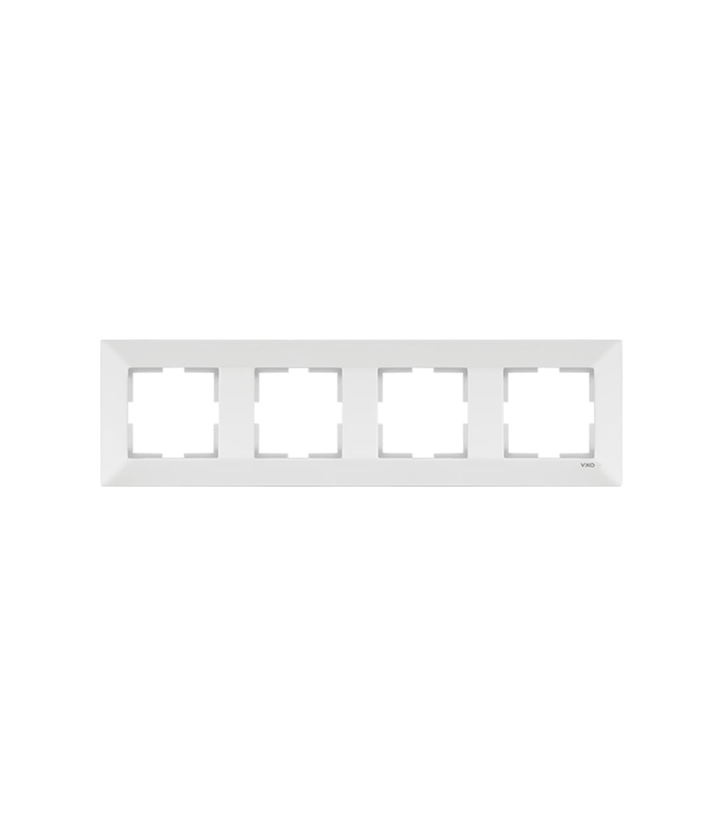 ramka-4-ya-gorizontalnaya-viko-meridian-belyy-90979004-wh Рамка 4-я горизонтальная Viko Meridian Белый 90979004-WH — изображение 1