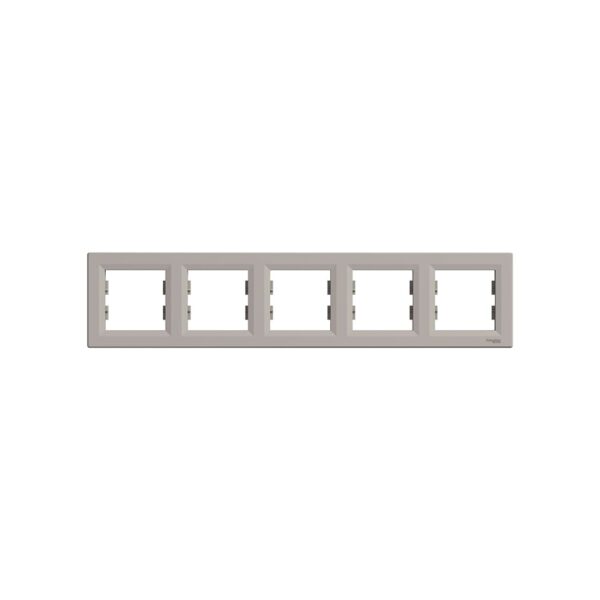 Рамка 5-ная Schneider Electric Asfora горизонтальная Бронза EPH5800569