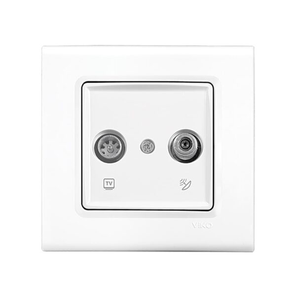 Розетка TV + SAT проходная 11 DB Viko Linnera Белый 90400087