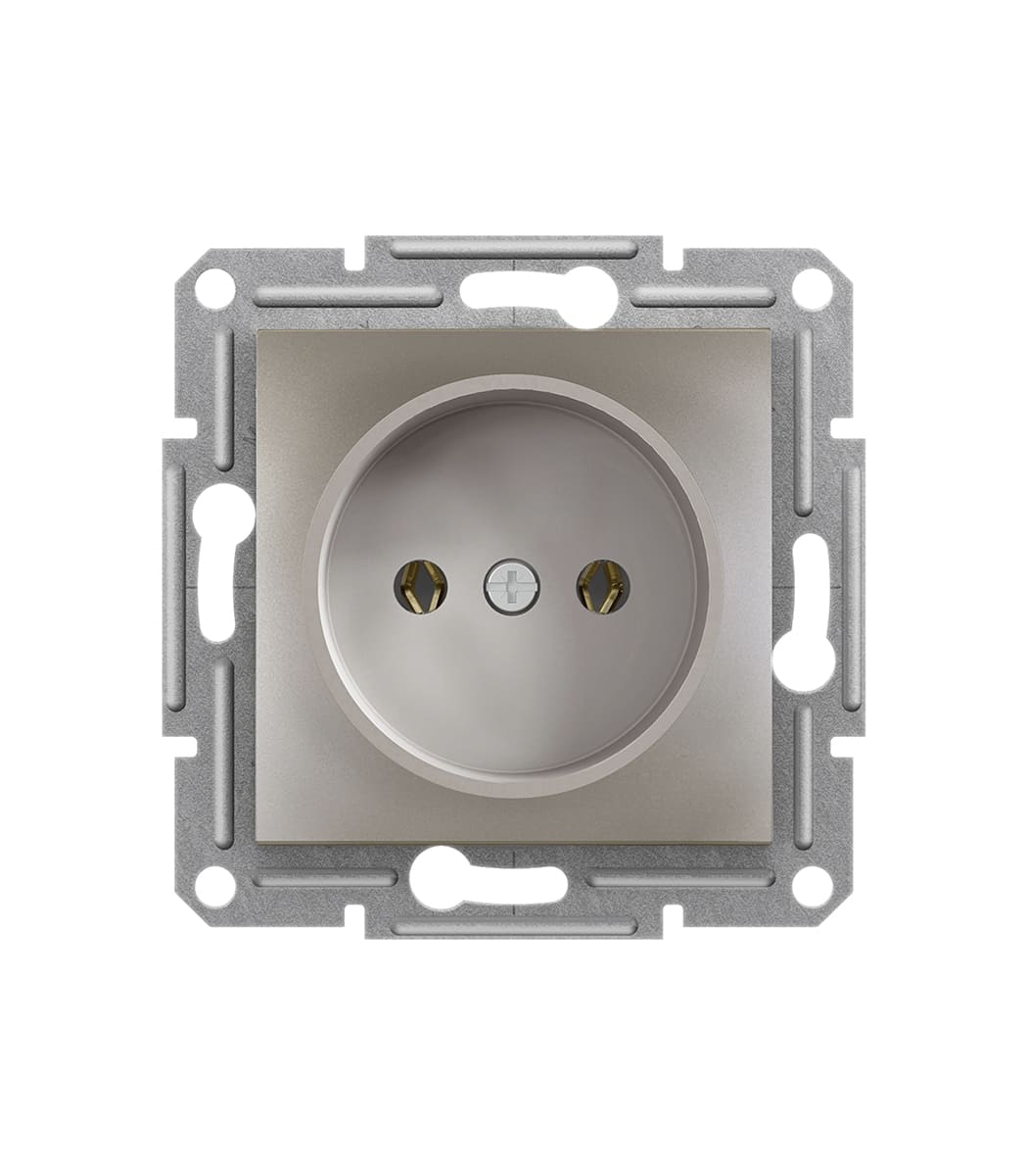 rozetka-bez-zazemleniya-schneider-electric-asfora-bronza-eph3000169-1 Розетка без заземления Schneider Electric Asfora Бронза EPH3000169 — изображение 1