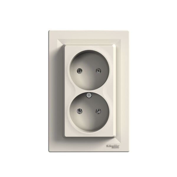 Розетка без заземления,2-я, Asfora EPH9700123