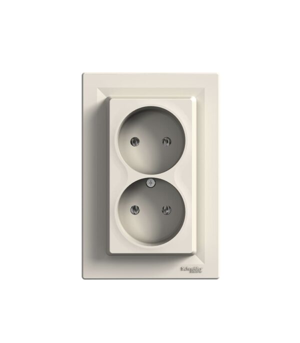 Розетка без заземления,2-я, Asfora EPH9700123