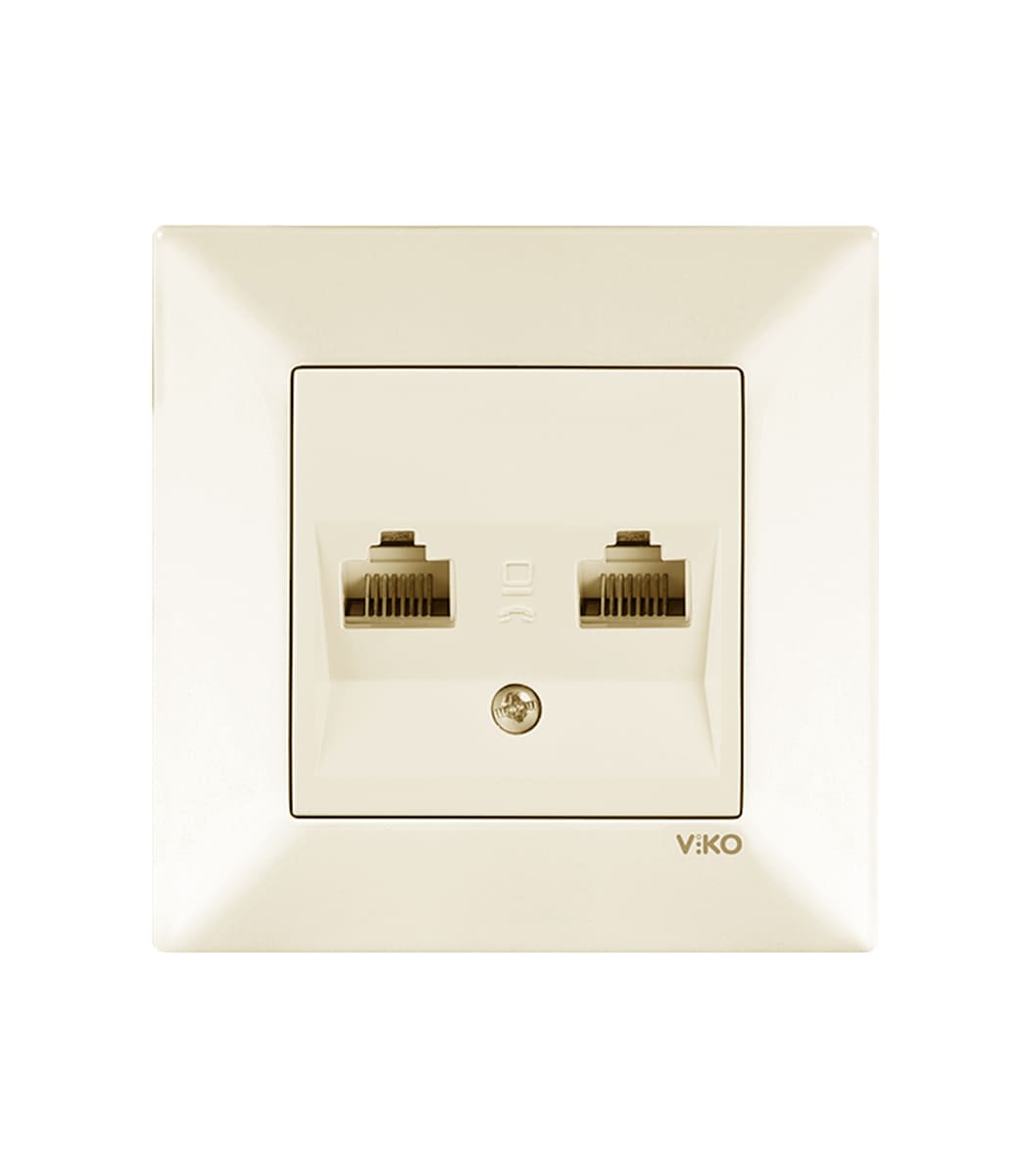rozetka-dvoynaya-kompyuternaya-viko-meridian-krem-90970234-wh-1 Розетка двойная компьютерная Viko Meridian Крем 90970234-WH - Зображення 1
