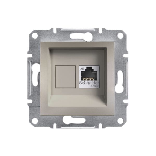 Розетка компьютерная RJ45 cat5e UTP Schneider Electric Asfora Бронза EPH4300169