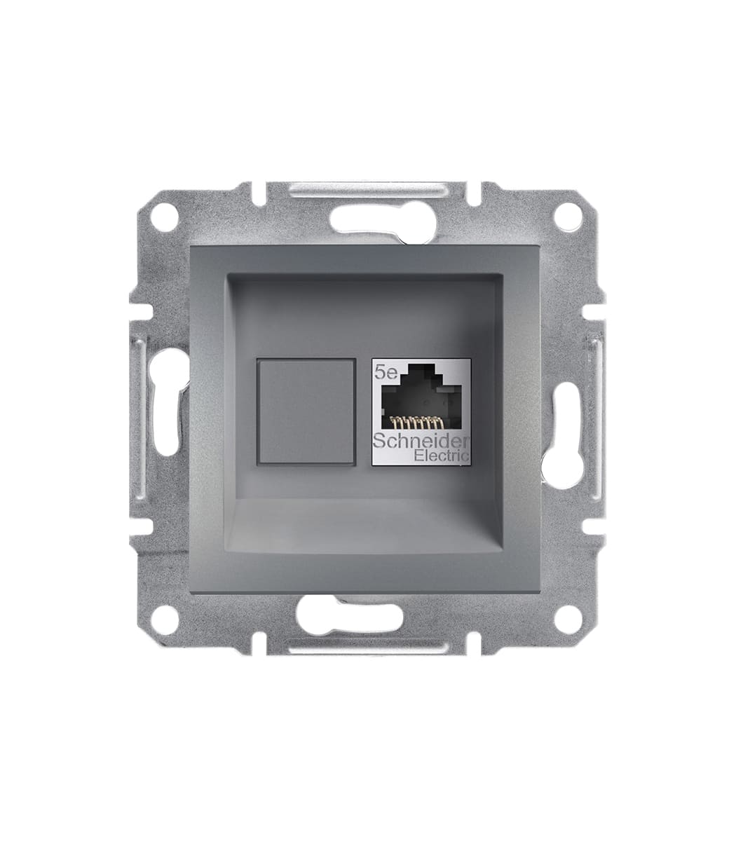 rozetka-kompyuternaya-rj45-cat5e-utp-schneider-electric-asfora-stal-eph4300162-1 Розетка компьютерная RJ45 cat5e UTP Schneider Electric Asfora Сталь EPH4300162 — изображение 1