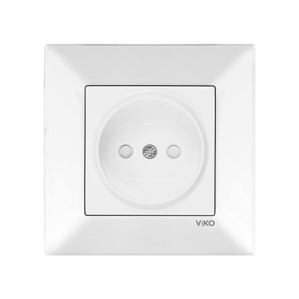 Розетка одинарна з шторками Viko Meridian Білий 90970043-WH
