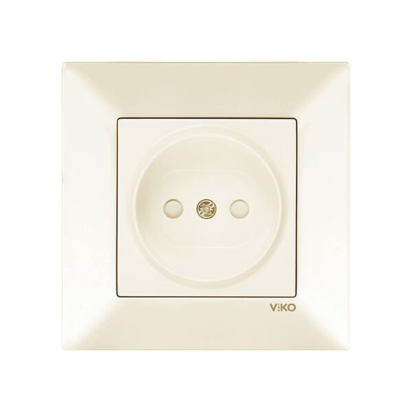 Розетка одинарна з шторками Viko Meridian Крем 90970243-WH