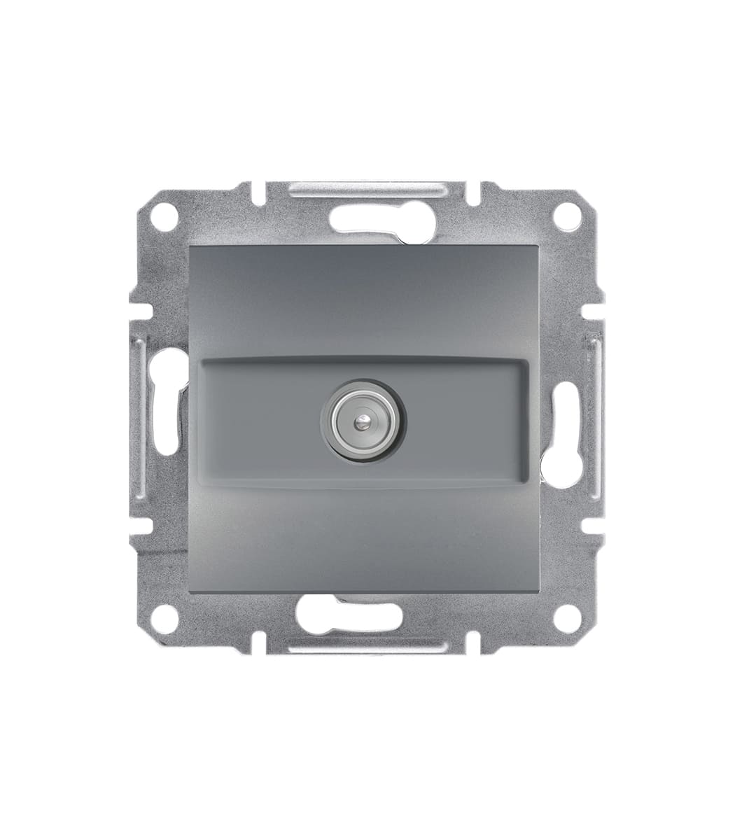 rozetka-televizionnaya-konechnaya-schneider-electric-asfora-stal-eph3200162-1 Розетка TV конечная Schneider Electric Asfora Сталь EPH3200162 — изображение 1