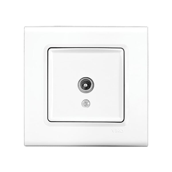 Розетка телевизионная конечная Viko Linnera Белый 90400010