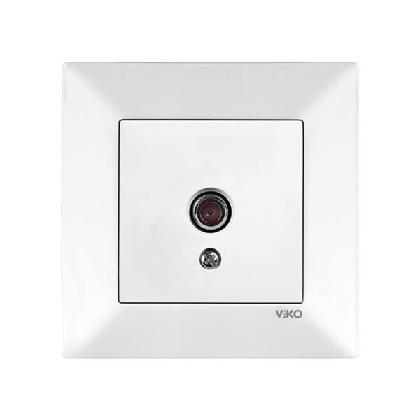 Розетка телевизионная проходная Viko Meridian Белый 90970060-WH