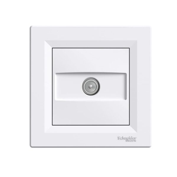 Розетка TV оконечная (1 дБ) Белая, Asfora EPH3200121