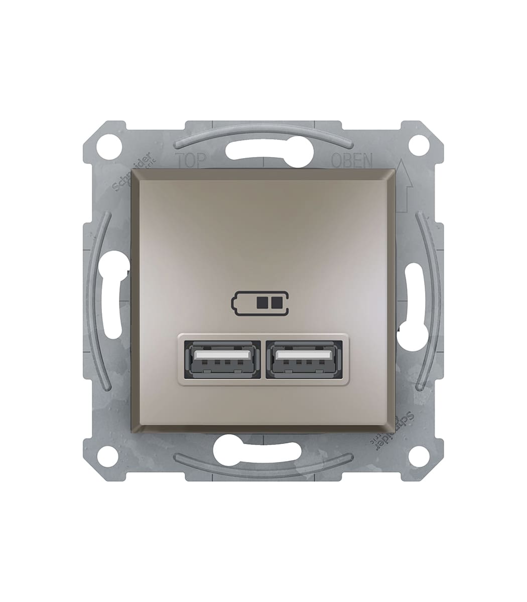 rozetka-usb-2.1a-schneider-electric-asfora-bronza-eph2700269-1 Розетка USB 2.1A Schneider Electric Asfora Бронза EPH2700269 — изображение 1