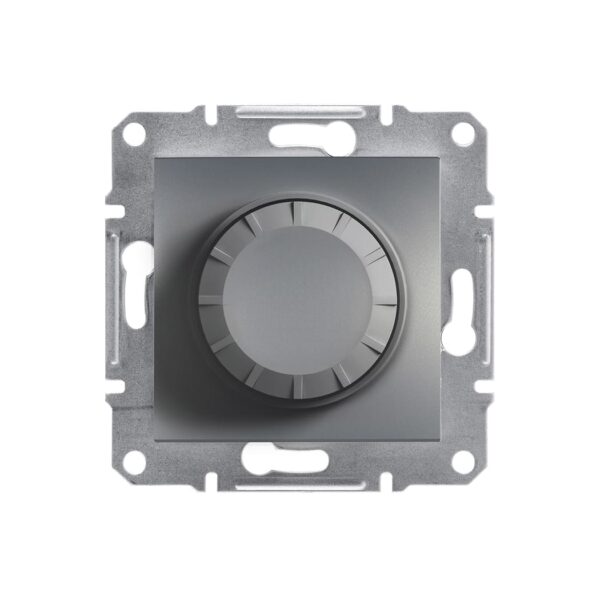 Світлорегулятор (диммер) поворотний 600 Вт Schneider Electric Asfora Сталь EPH6400162