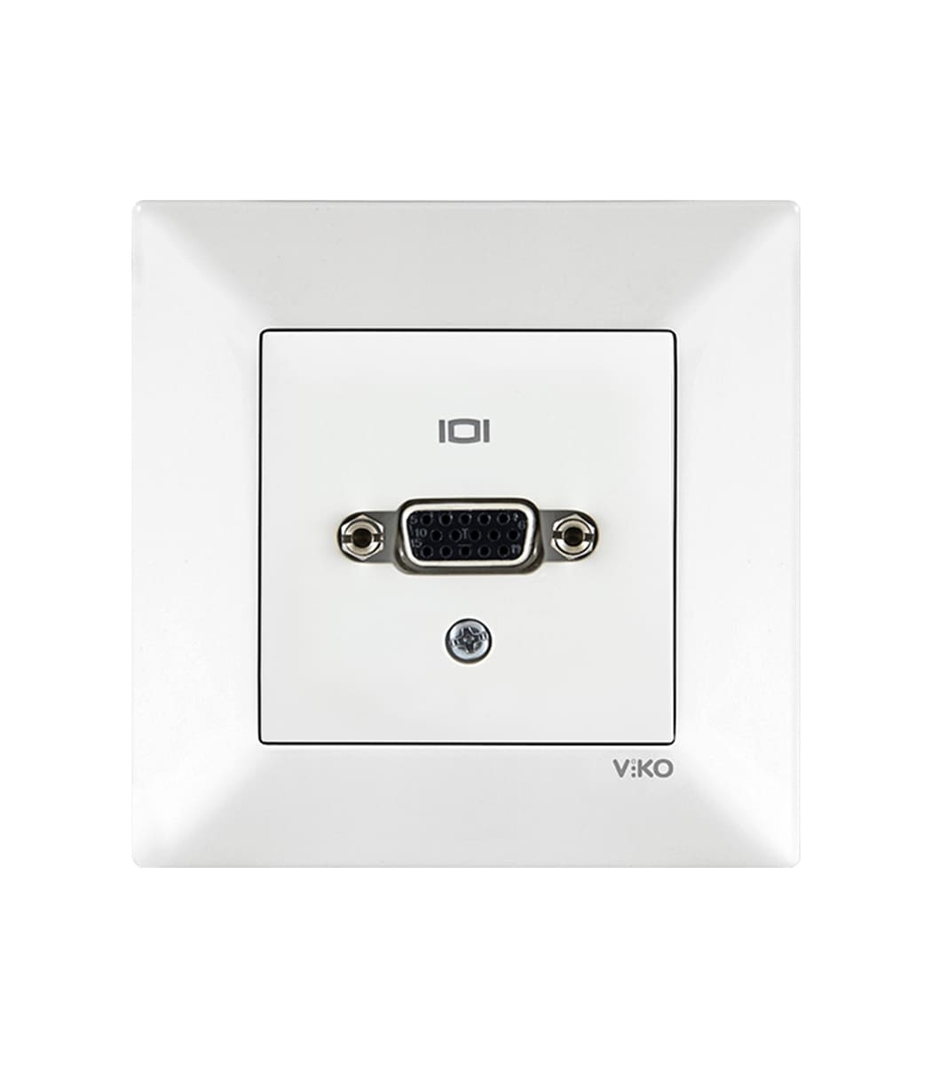 vga-razem-viko-meridian-belyy-90970402-wh-1 VGA-разъём Viko Meridian Белый 90970402-WH — изображение 1