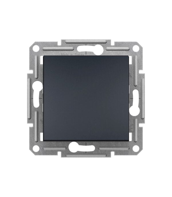 Выключатель кнопочный 1кл Schneider Electric Asfora Антрацит EPH0700171