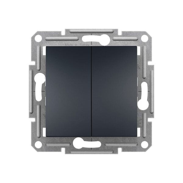 Выключатель 2кл проходной Schneider Electric Asfora Антрацит EPH0600171