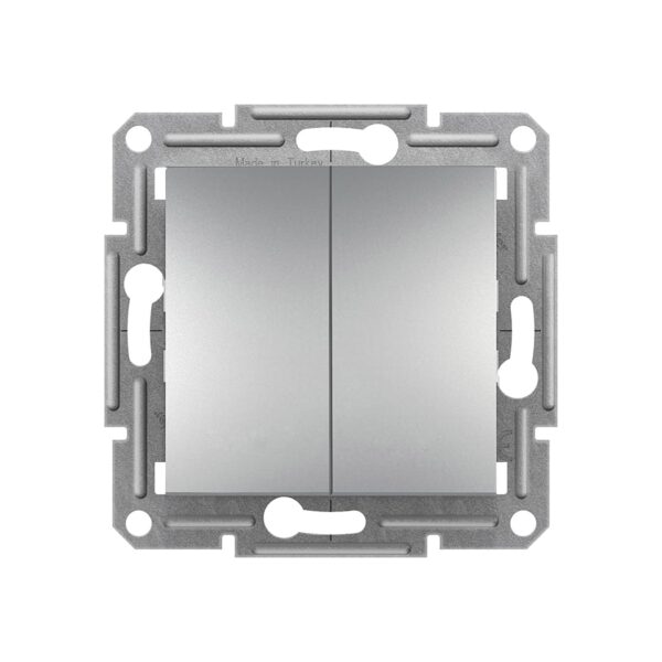 Выключатель 2кл проходной Schneider Electric Asfora Алюминий EPH0600161