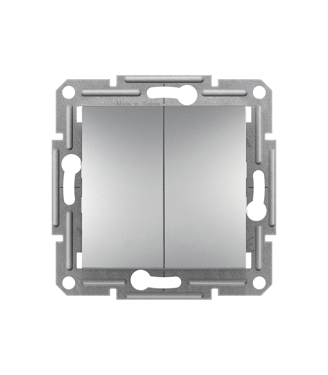 vyklyuchatel-2kl-schneider-electric-asfora-alyuminiy-eph0300161-1 Выключатель 2кл Schneider Electric Asfora Алюминий EPH0300161 — изображение 1