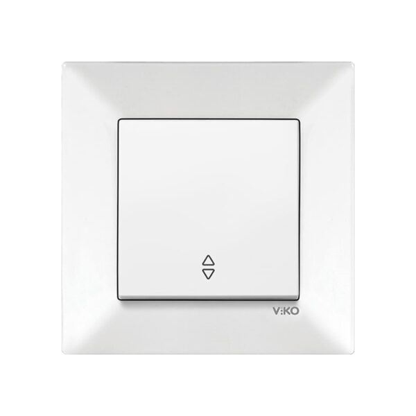 Выключатель одинарный проходной Viko Meridian Белый 90970004-WH