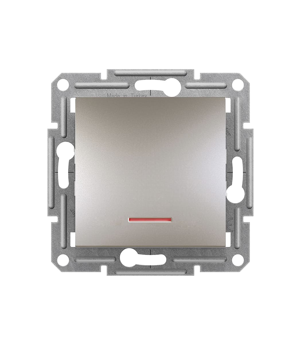vyklyuchatel-odnoklavishnyy-s-podsvetkoy-schneider-electric-asfora-bronza-eph1400169-1 Выключатель одноклавишный с подсветкой Schneider Electric Asfora Бронза EPH1400169 — изображение 1