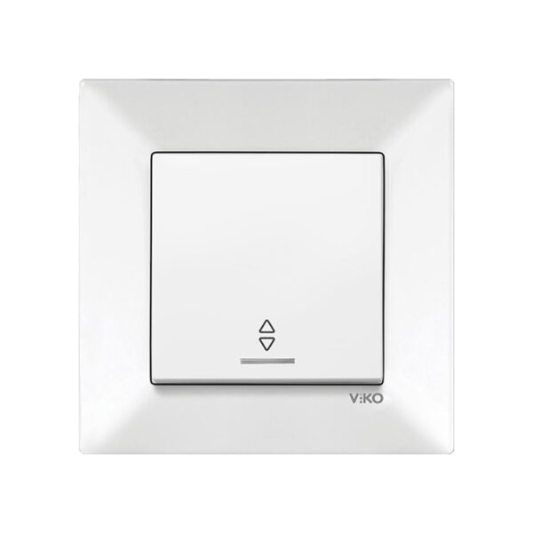 Вимикач прохідний з підсвіткою Viko Meridian Білий 90970063-WH