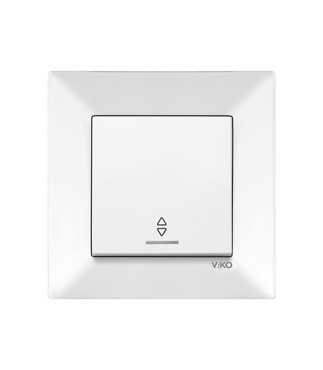 vyklyuchatel-prohodnoy-s-podsvetkoy-viko-meridian-belyy-90970063-wh-1 Выключатель проходной с подсветкой Viko Meridian Белый 90970063-WH - Зображення 1
