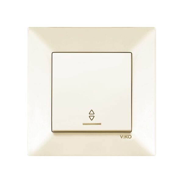 Вимикач прохідний з підсвіткою Viko Meridian Крем 90970263-WH