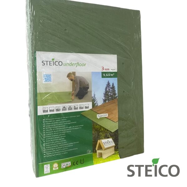 Подложка 3mm Эко-плита Steico UnderWood (Зеленая)