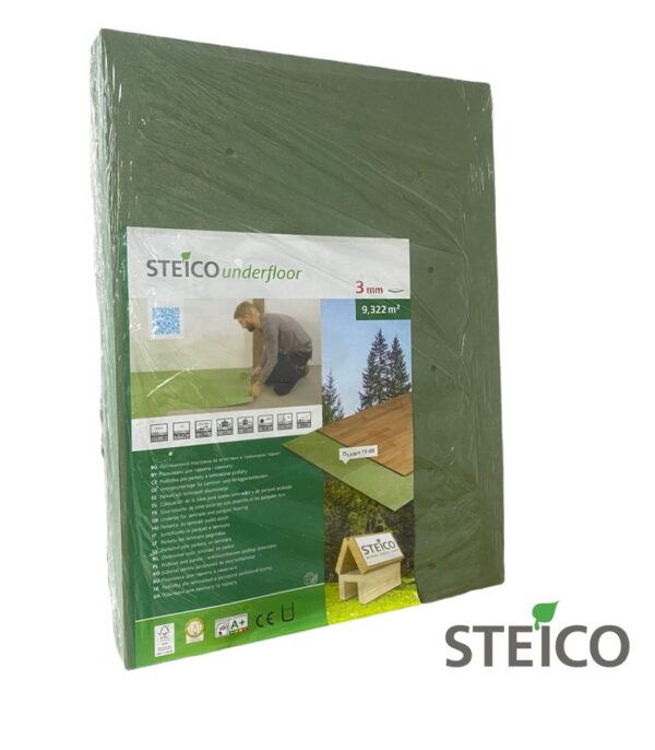 Подложка 3mm Эко-плита Steico UnderWood (Зеленая)