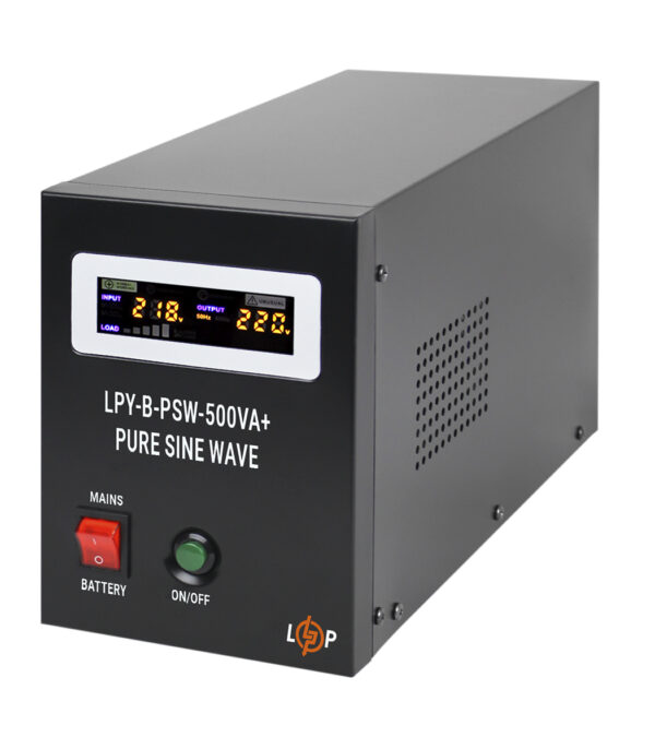 ИБП LogicPower с правильной синусоидой 12V LPY-B-PSW-500VA+ 350Вт 5A/10A (4149) — изображение 3