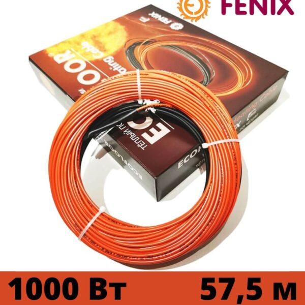 Кабель нагревательный двух жильный Fenix ADSV18 1000 Вт, 57.5 м