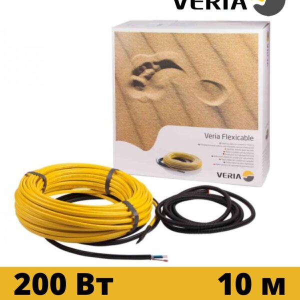 Кабель нагревательный двух жильный VERIA  Flexicable 20 10м