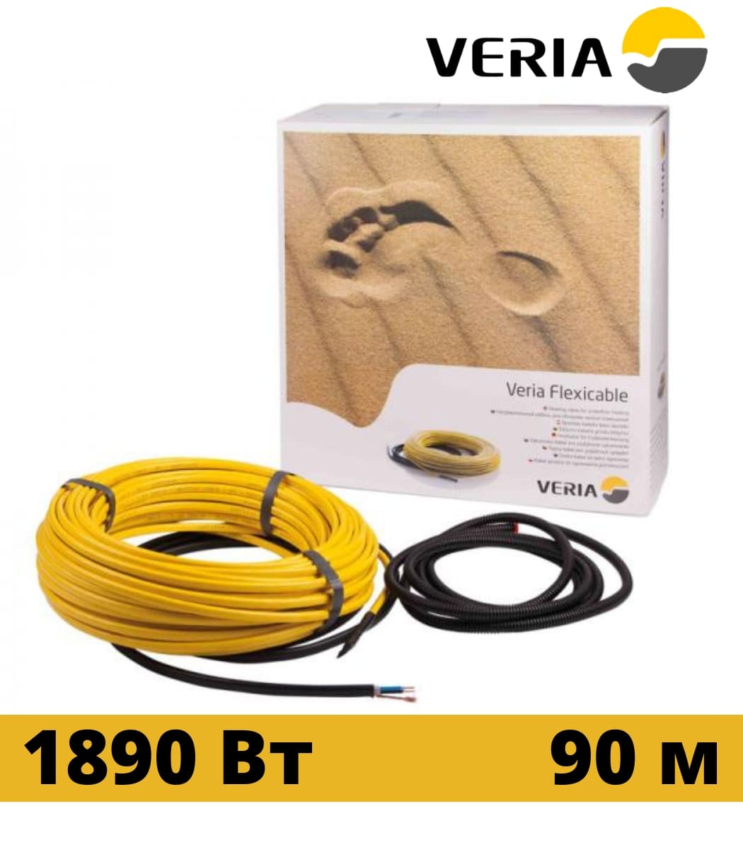 kabel-nagrevatelnyy-dvuh-jilnyy-veria-flexicable-20-90m Кабель нагревательный двух жильный VERIA Flexicable 20 90м — изображение 1