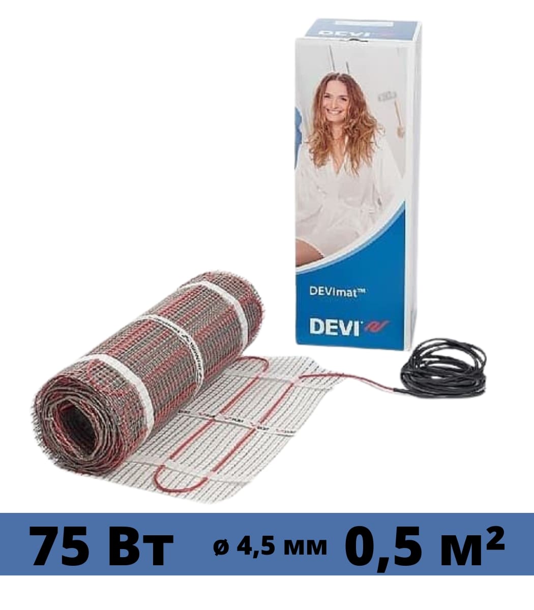 nagrevatelnyy-mat-devi-devicomfort-05m² Нагревательный мат DEVI DEVIcomfort 0,5м² - Зображення 1