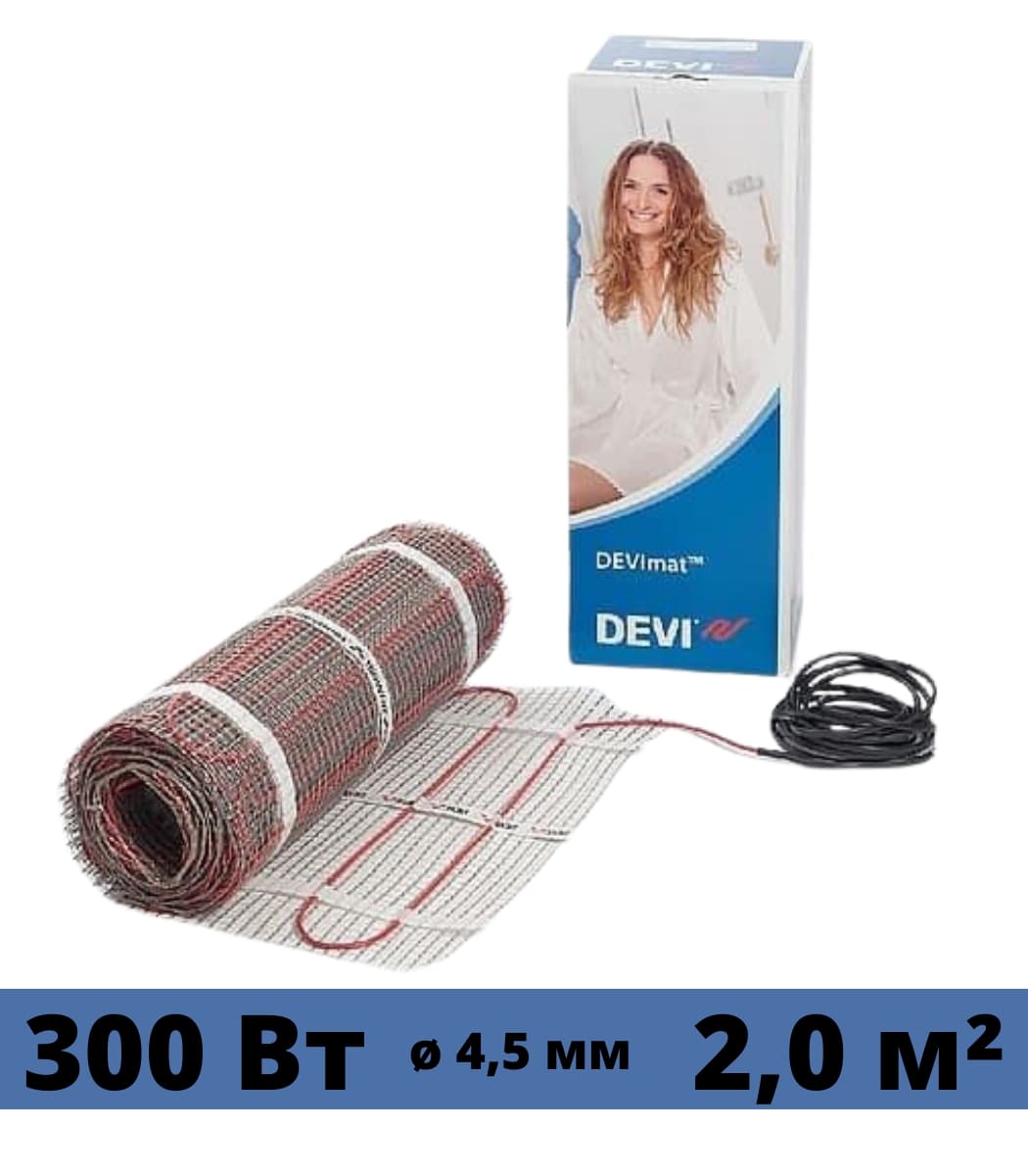 nagrevatelnyy-mat-devi-devicomfort-2m² Нагревательный мат DEVI DEVIcomfort 2м² - Зображення 1