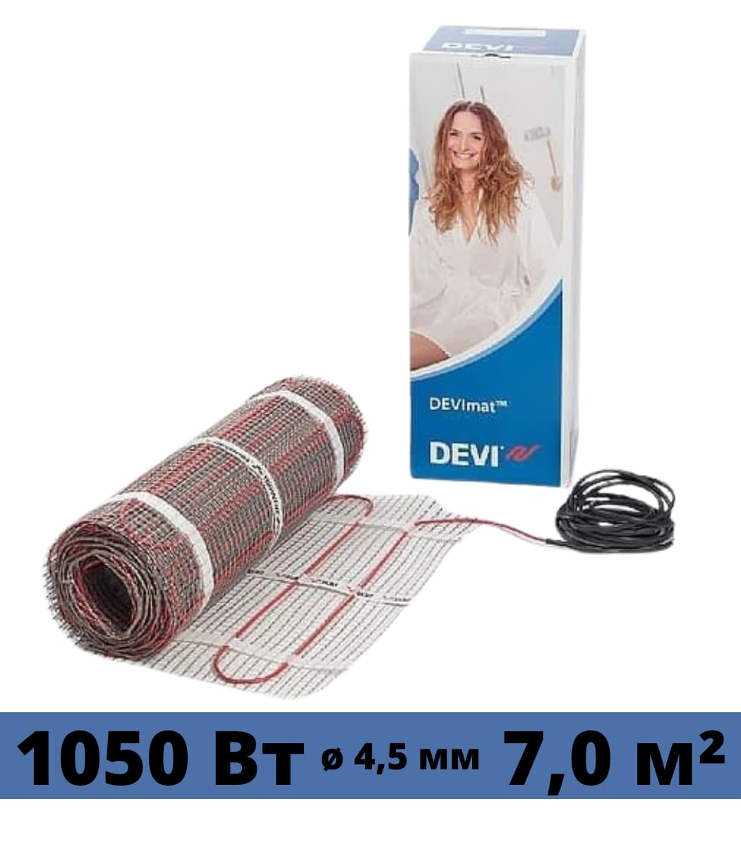nagrevatelnyy-mat-devi-devicomfort-7m² Нагревательный мат DEVI DEVIcomfort 7м² - Зображення 1