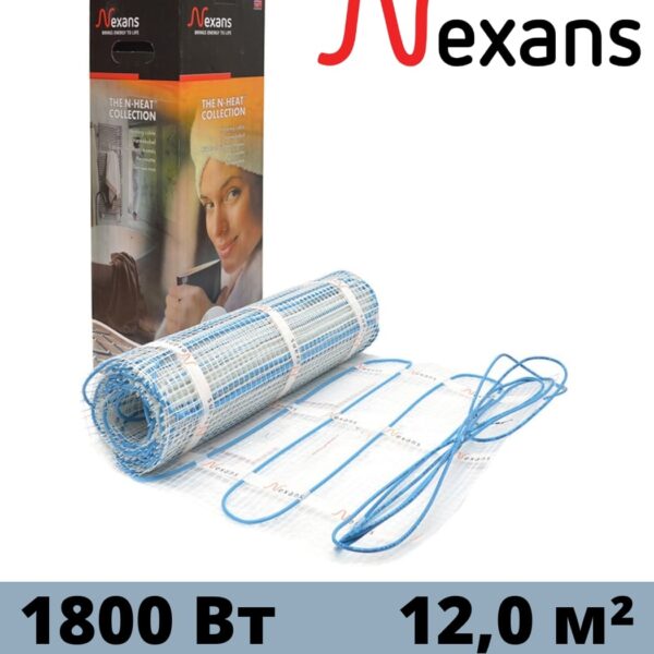 Нагревательный мат Nexans MilliMat 1800 W 12 м²
