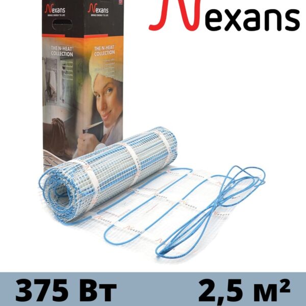 Нагревательный мат Nexans MilliMat 375 W 2,5 м²